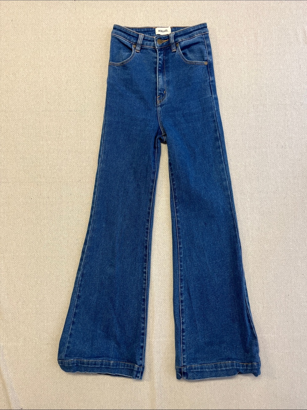 Rolla’s Eastcoast Flare Jeans Women’s 25 High Rise Blue Denim